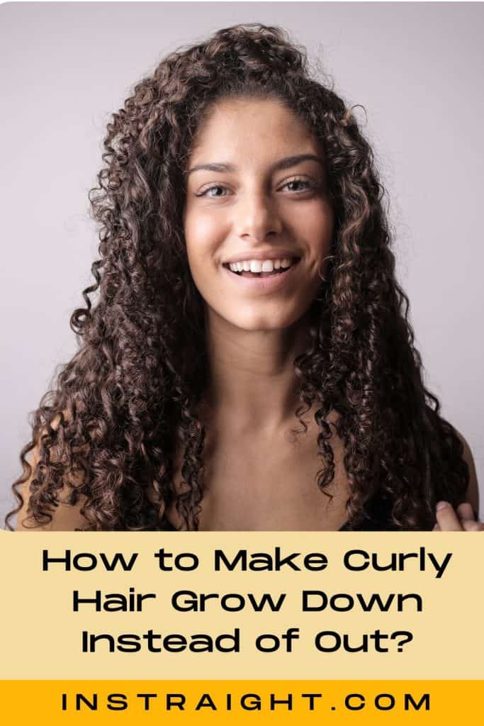 woman with very beautiful curly hair